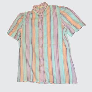 Vintage Country Suburbans Small Striped women's shirt
